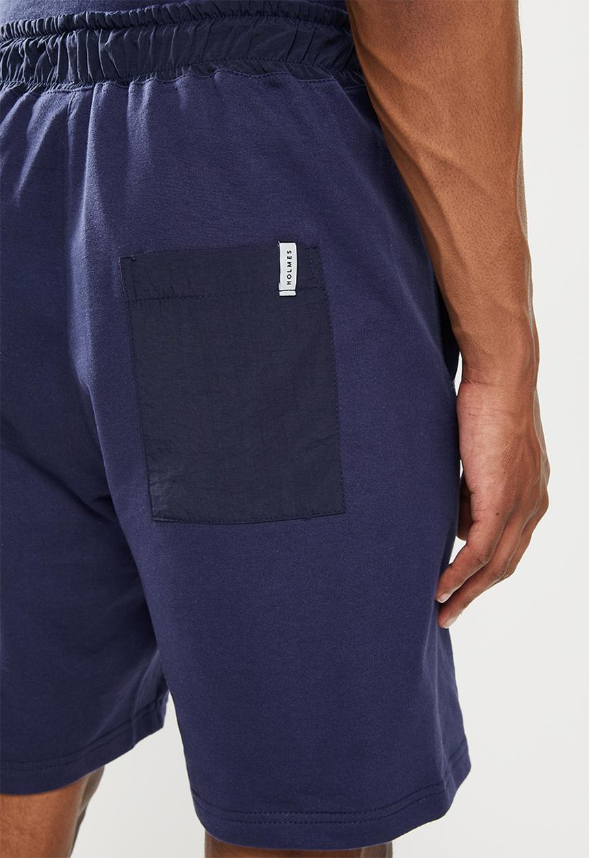 Holmes Bro's - Cargo fleece short - navy