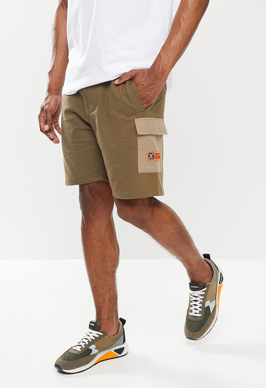 Holmes Bro's - Cargo fleece short - brown
