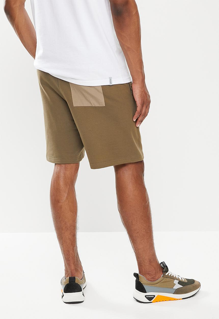 Holmes Bro's - Cargo fleece short - brown