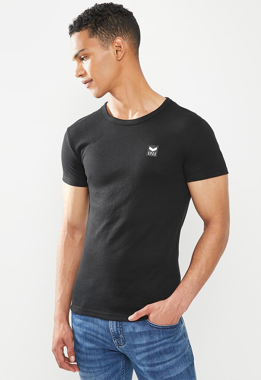 S.P.C.C - Slimline fit straight hem tee - black