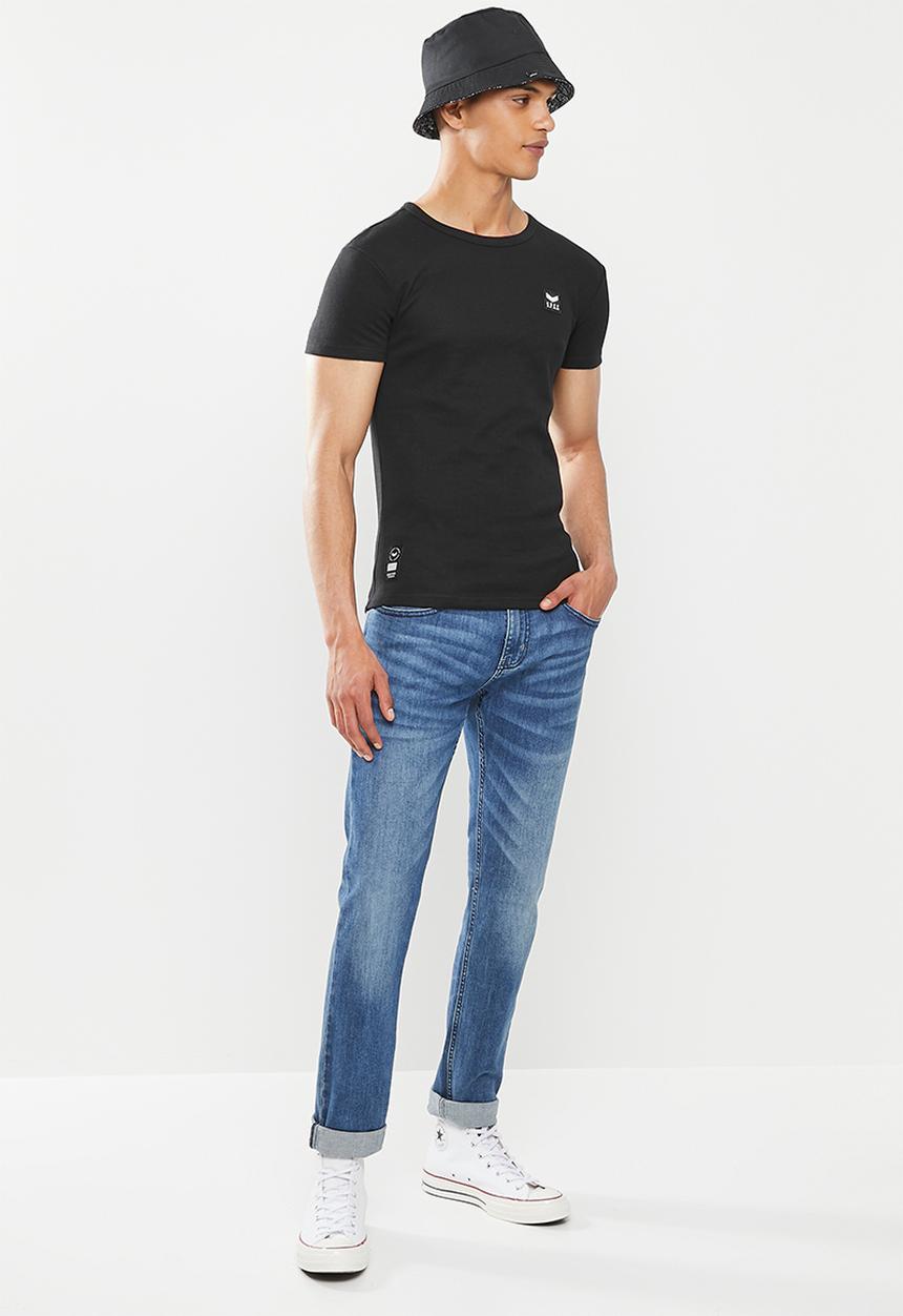 S.P.C.C - Slimline fit straight hem tee - black