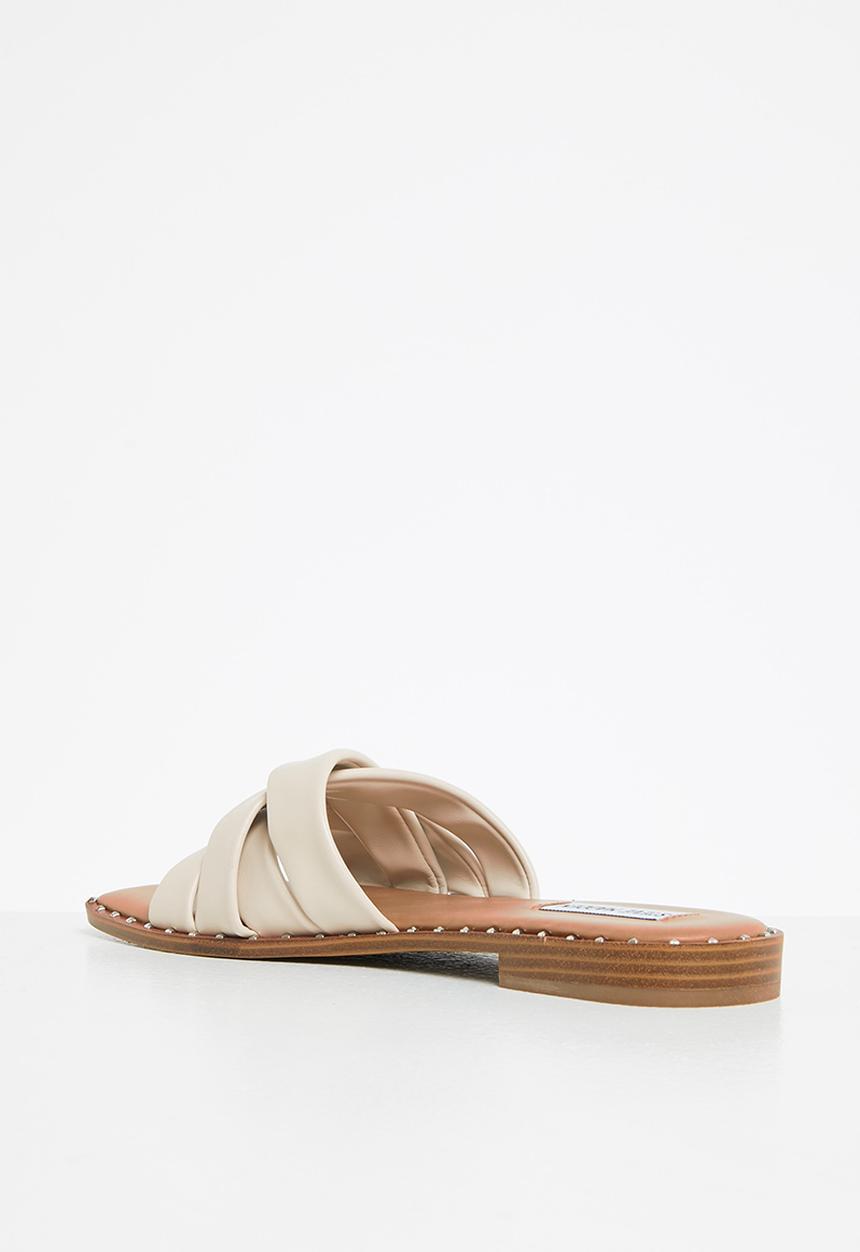 Steve Madden - Terron leather slide - stone