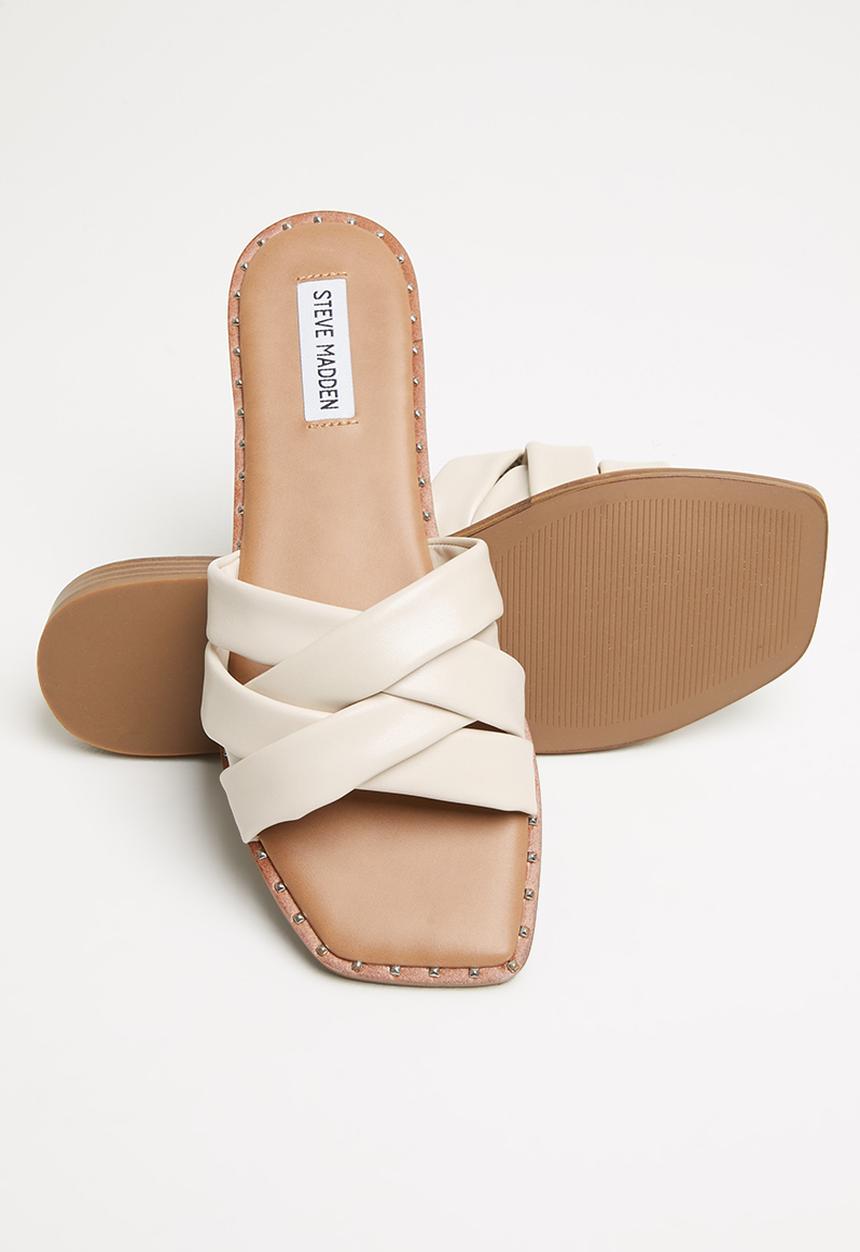 Steve Madden - Terron leather slide - stone