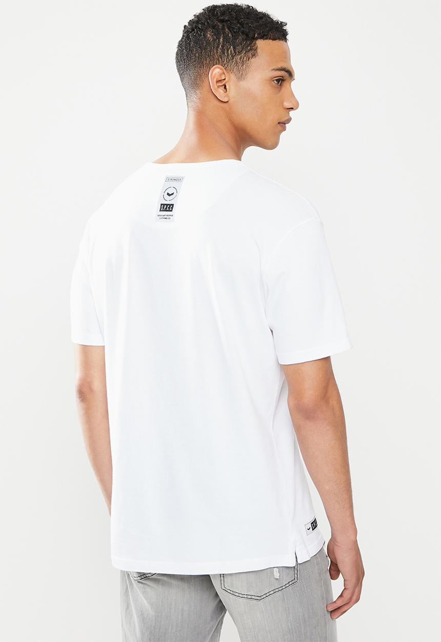 S.P.C.C - Grenier relaxed fit straight hem tee -  white