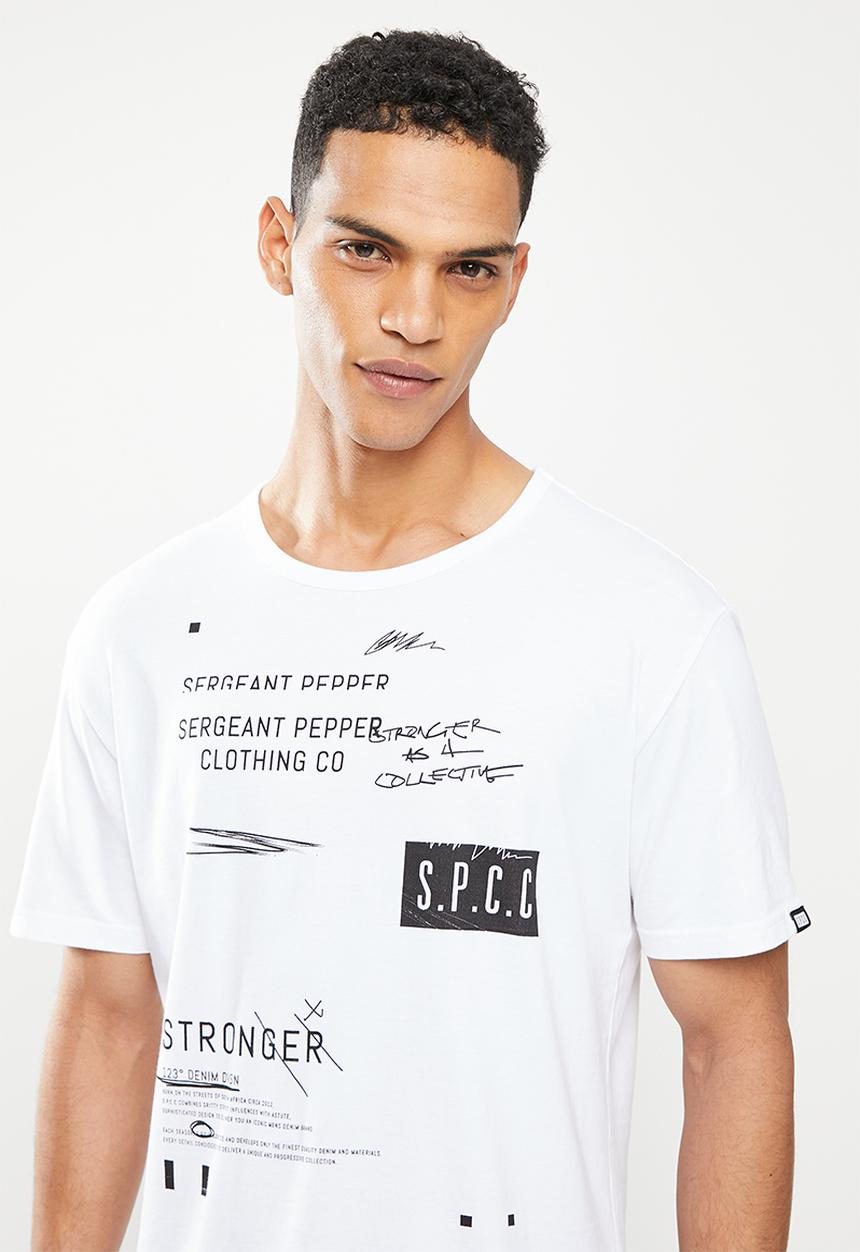 S.P.C.C - Grenier relaxed fit straight hem tee -  white