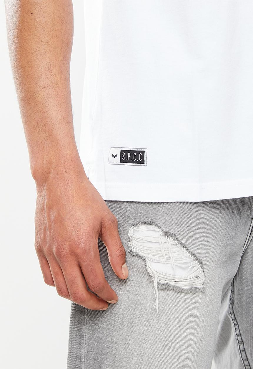 S.P.C.C - Grenier relaxed fit straight hem tee -  white
