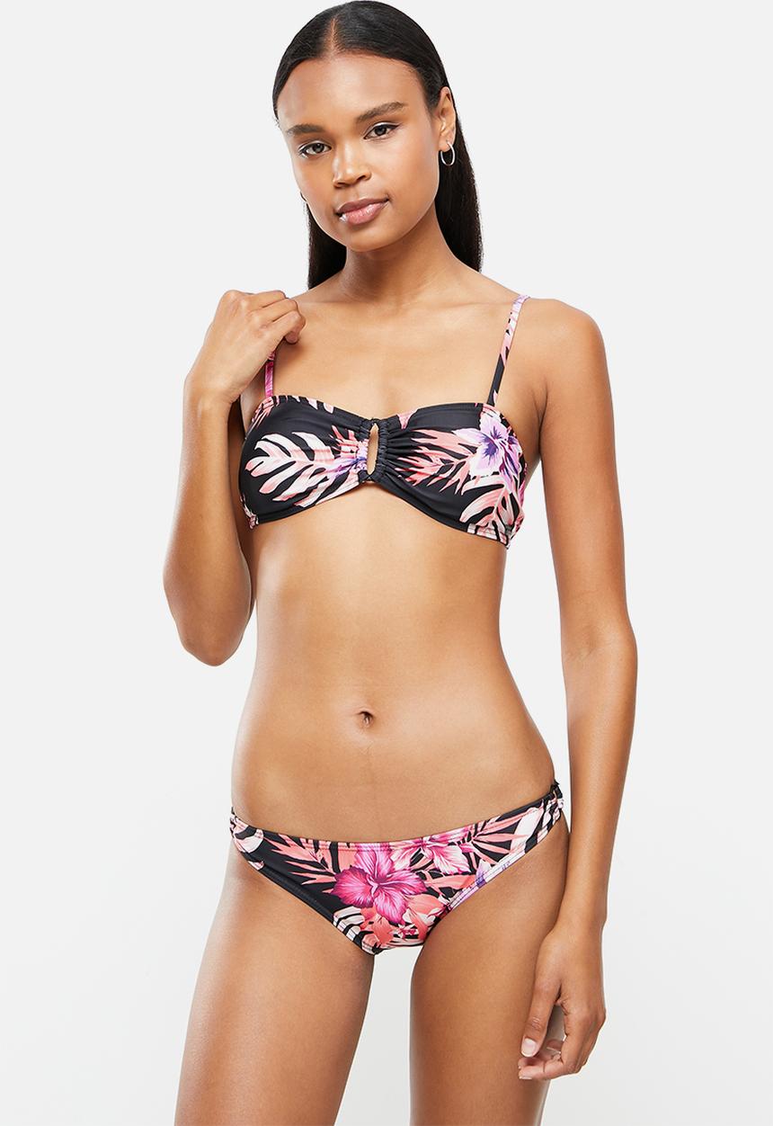 Volcom - You da palm bikini - pink & black