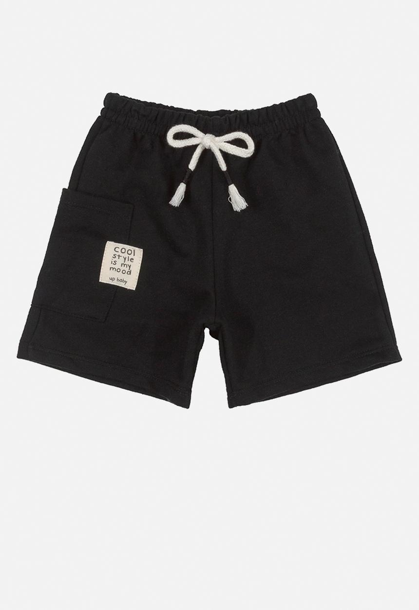 UP Baby - Baby boys bodysuit & shorts set - grey & black