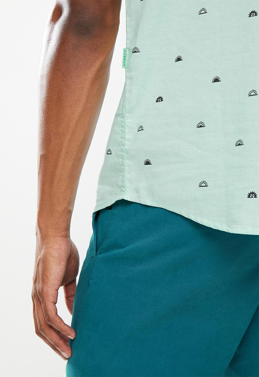 Vissla  - Wake up call eco short sleeve shirt - light blue