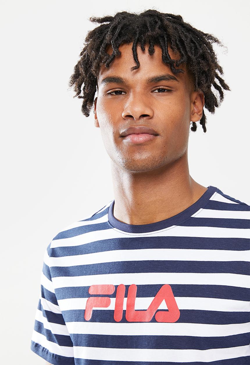 FILA - Matera short sleeve tee - peacoat stripe