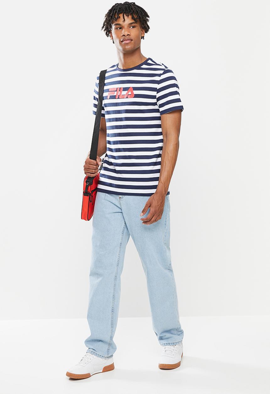 FILA - Matera short sleeve tee - peacoat stripe