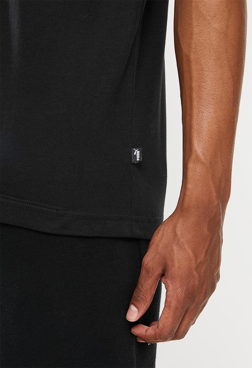 PUMA - Ess logo tee m - black/green flash