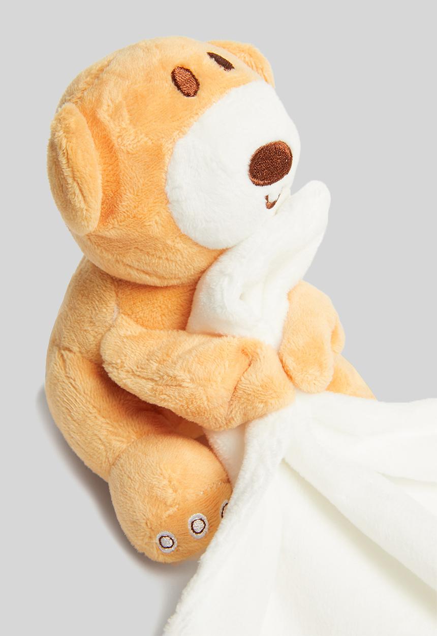 Pop Candy - Soft toy blanket - white &  beige