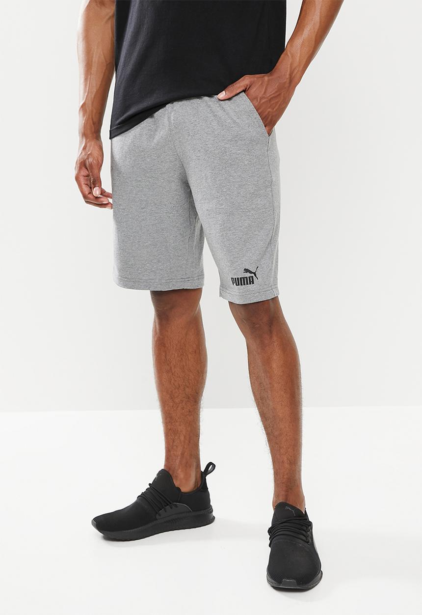 PUMA - Ess jersey shorts m - medium gray heather