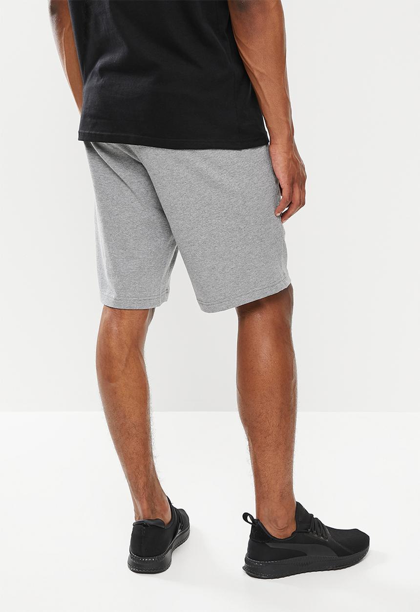PUMA - Ess jersey shorts m - medium gray heather