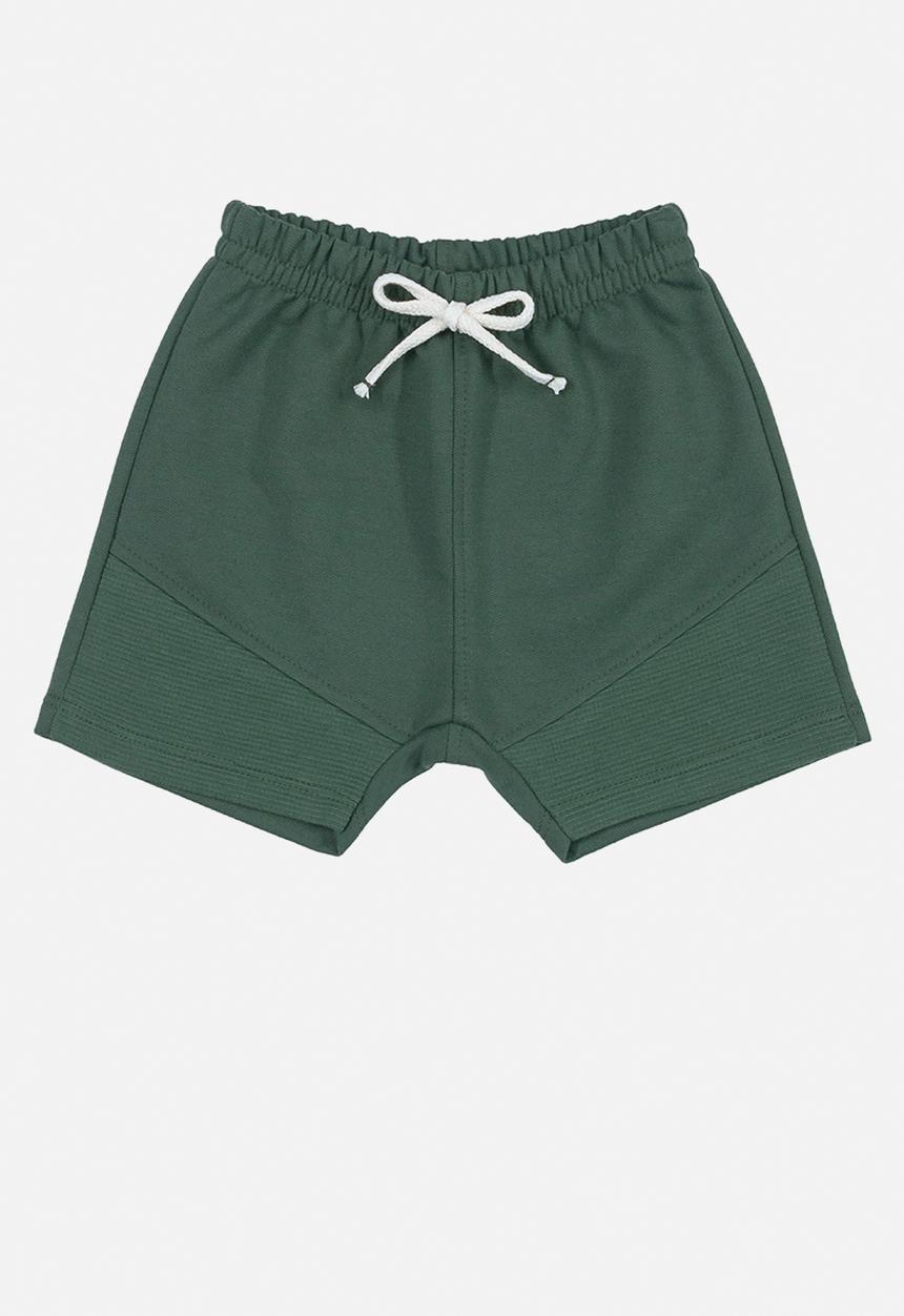 UP Baby - Baby boys graphic tee & shorts set - white & olive