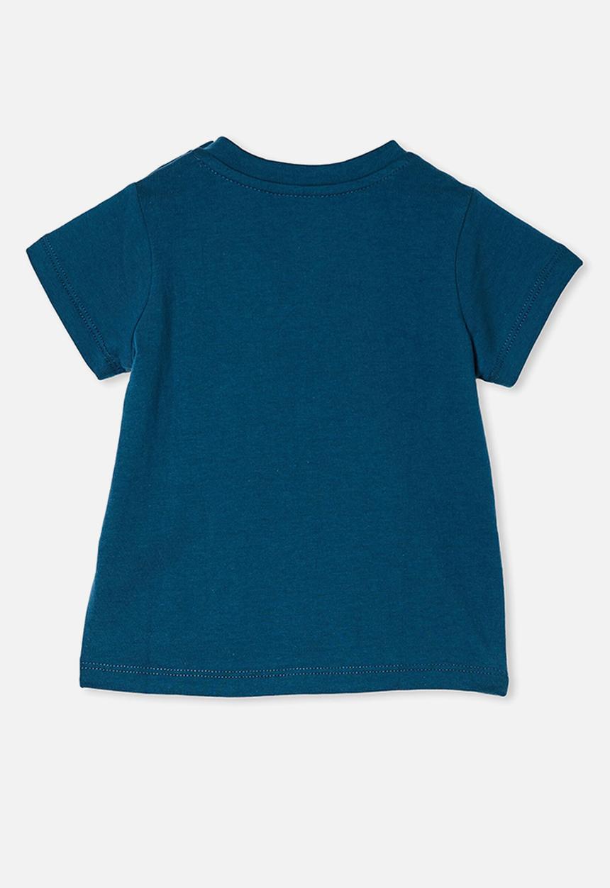 Cotton On - Jamie short sleeve tee - submarine blue