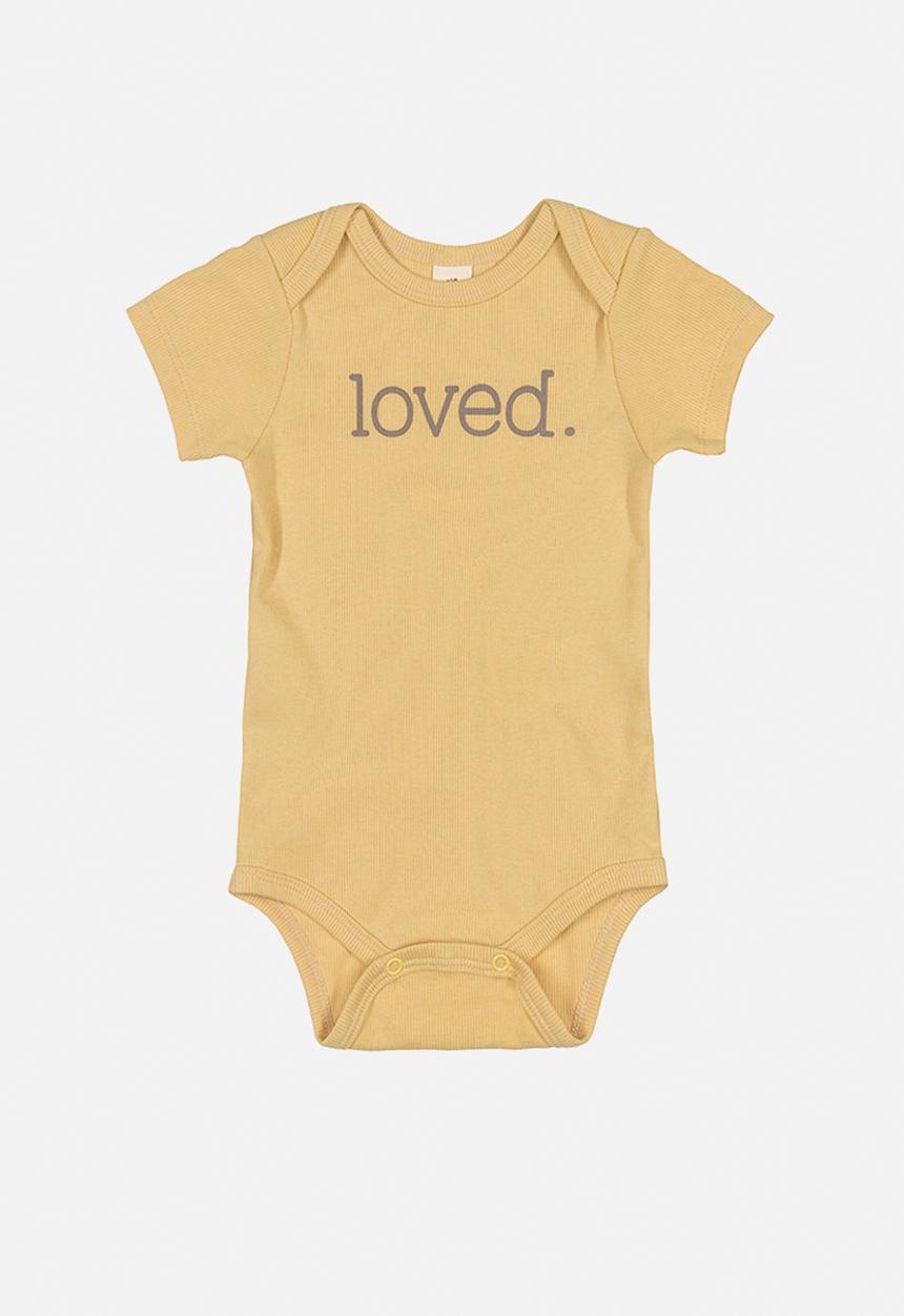 UP Baby - Baby boys slogan bodysuit - yellow