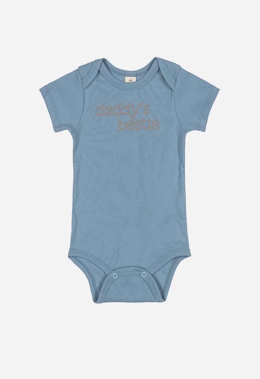 UP Baby - Baby boys slogan bodysuit - blue