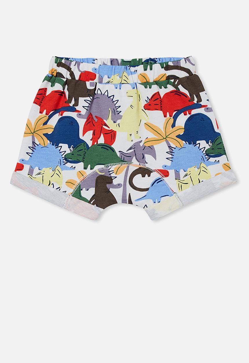 Cotton On - Sawyer short - daisy yellow/dino dance