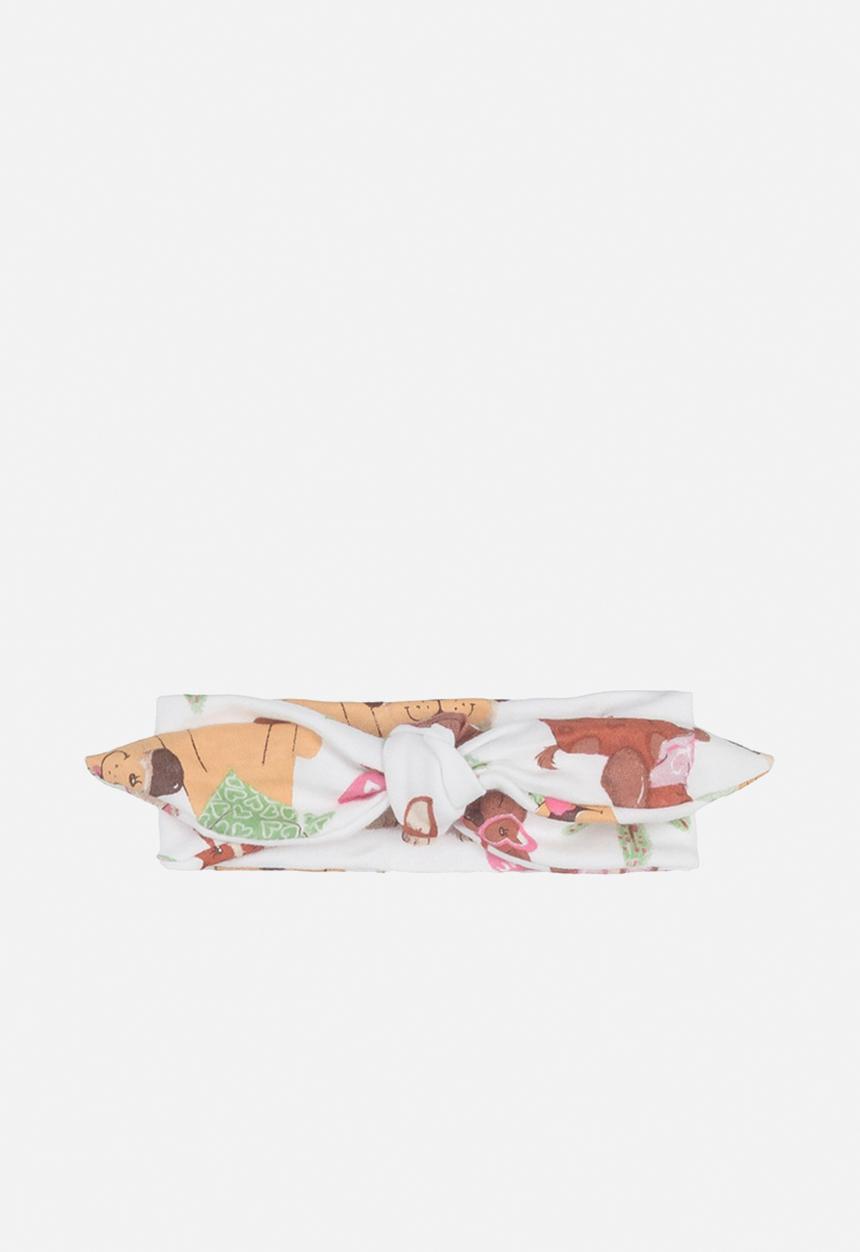 UP Baby - Baby girls aop headband - white