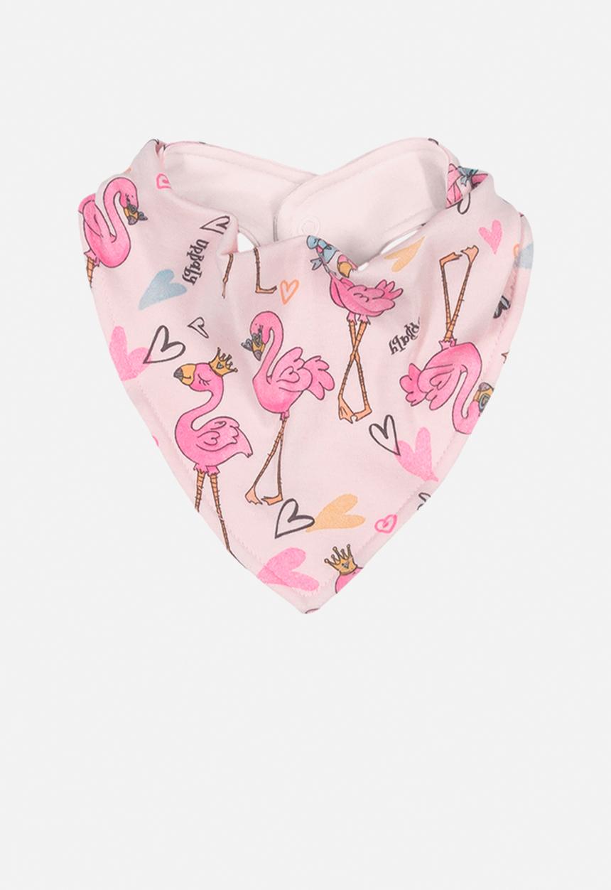 UP Baby - Baby girls aop bib - light pink