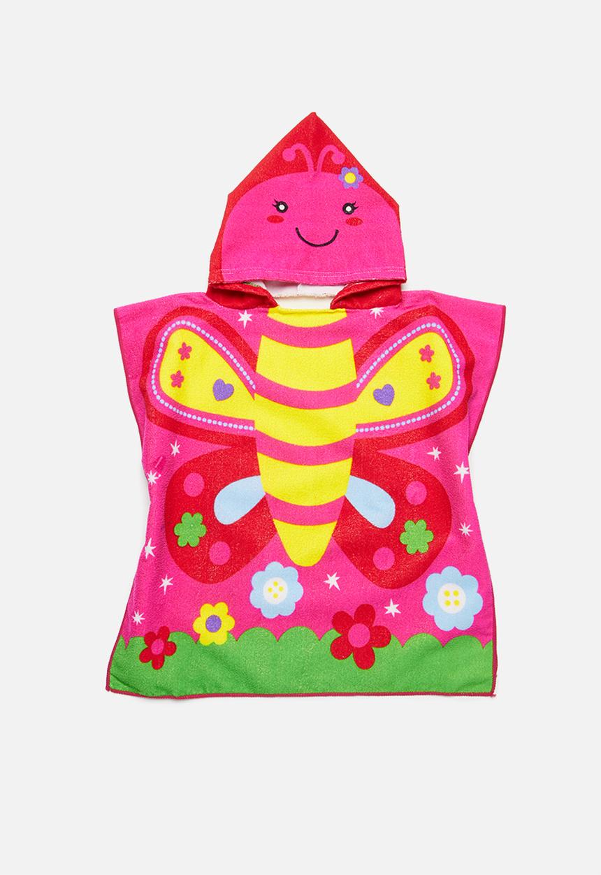 Pop Candy - Butterfly hooded beach towel - multi