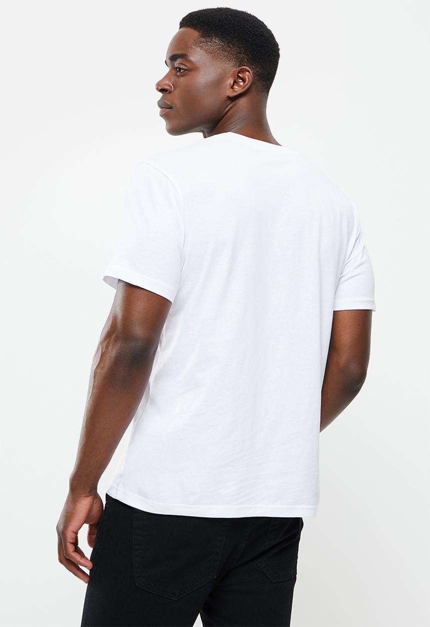 Giordano - Crew neck printed tee - white 