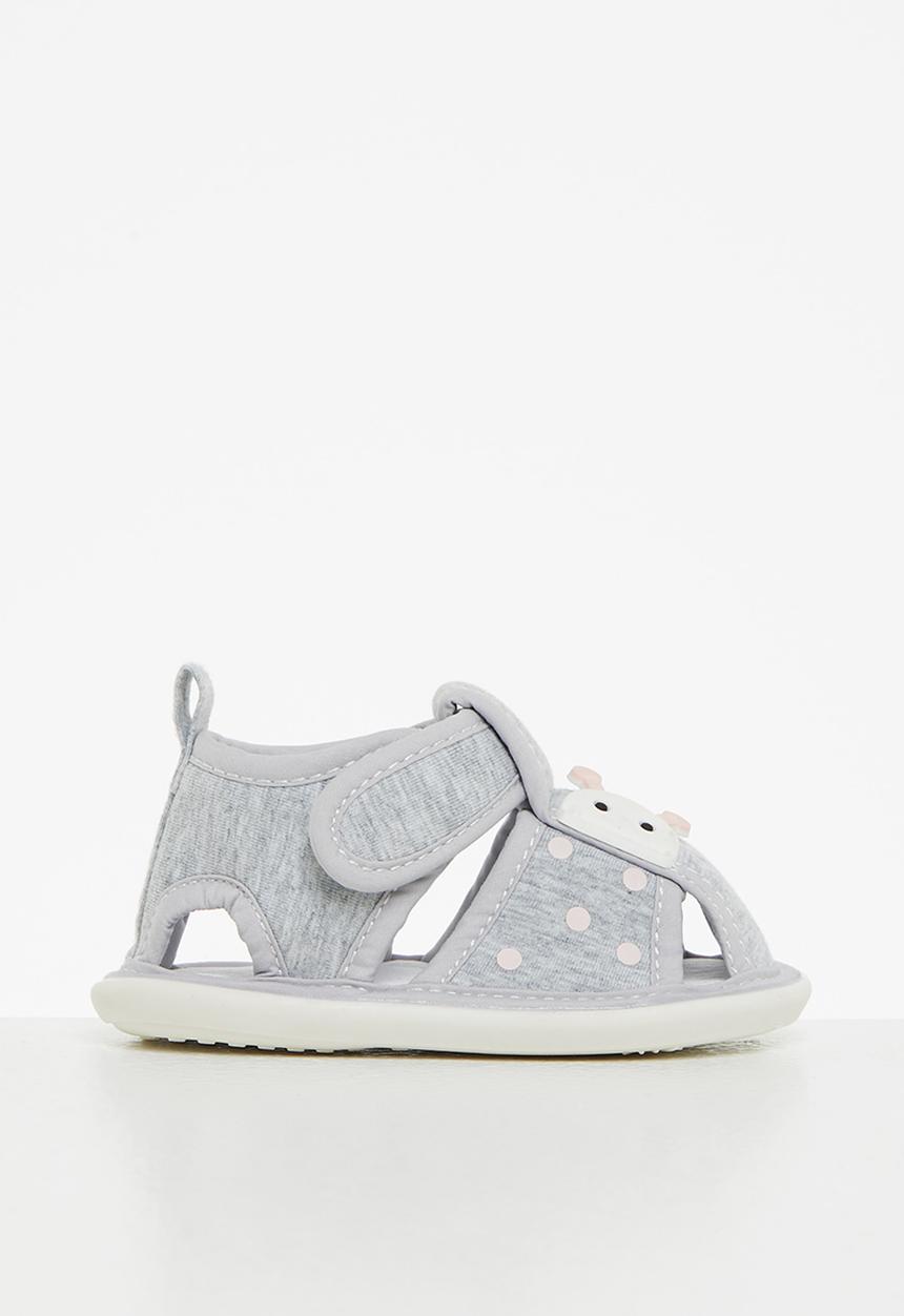 Pop Candy - Baby boys pram sandal - grey