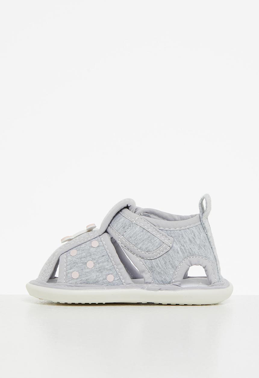 Pop Candy - Baby boys pram sandal - grey