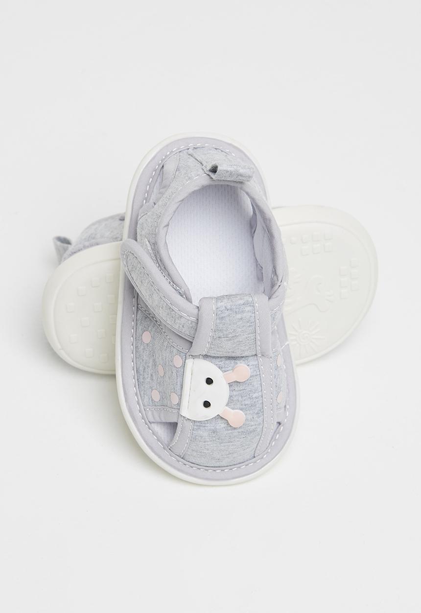 Pop Candy - Baby boys pram sandal - grey