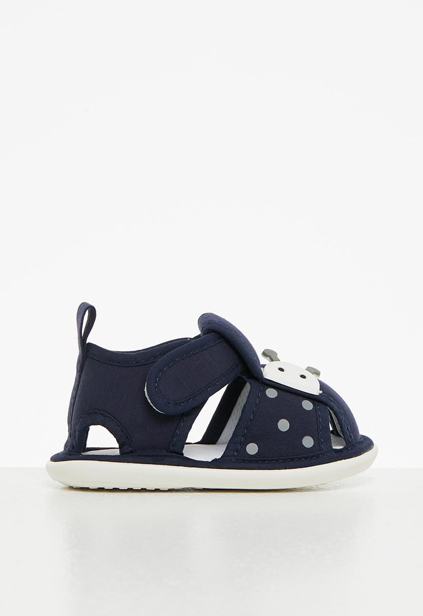 Pop Candy - Baby boys pram sandal - navy