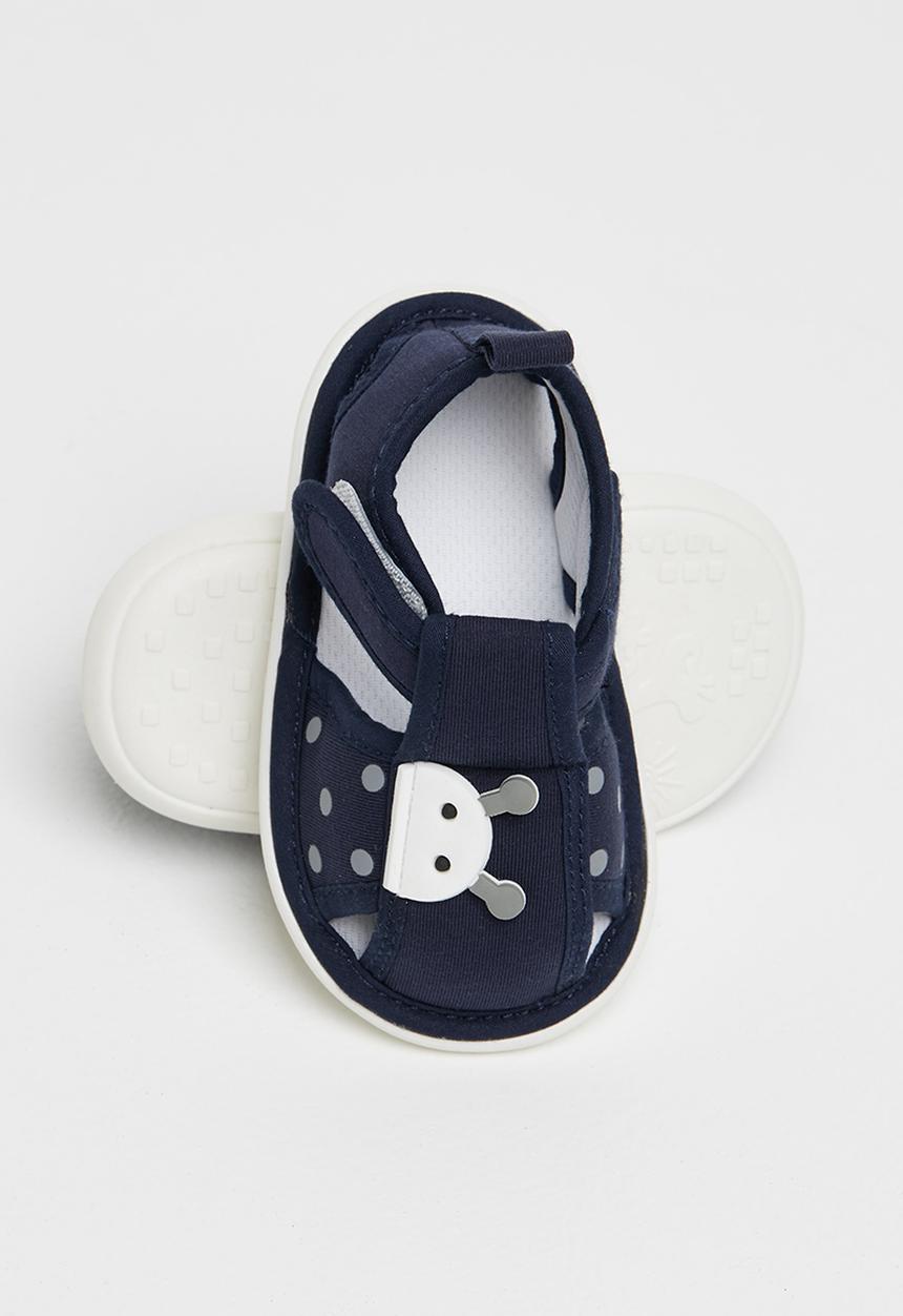 Pop Candy - Baby boys pram sandal - navy