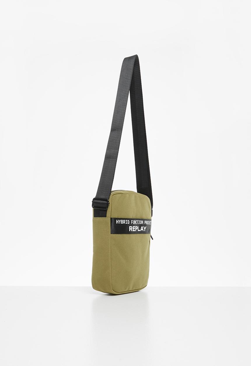 Replay - Cross body with brown sides - black & khaki