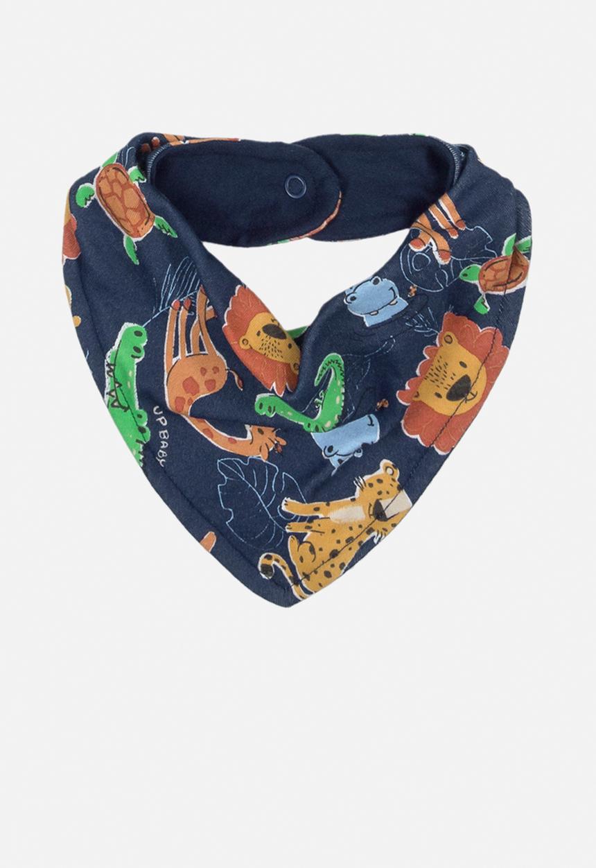 UP Baby - Baby boys aop bib - dark blue