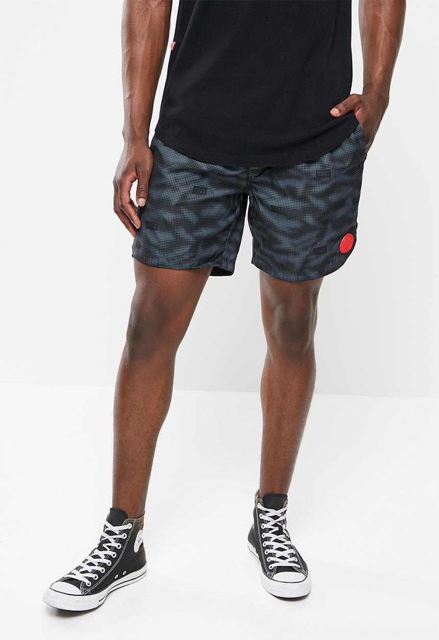 S.P.C.C - Carrol regular fit elasticated shorts - charcoal