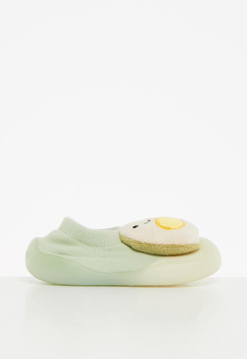 Pop Candy - Baby novelty sock shoe - sage