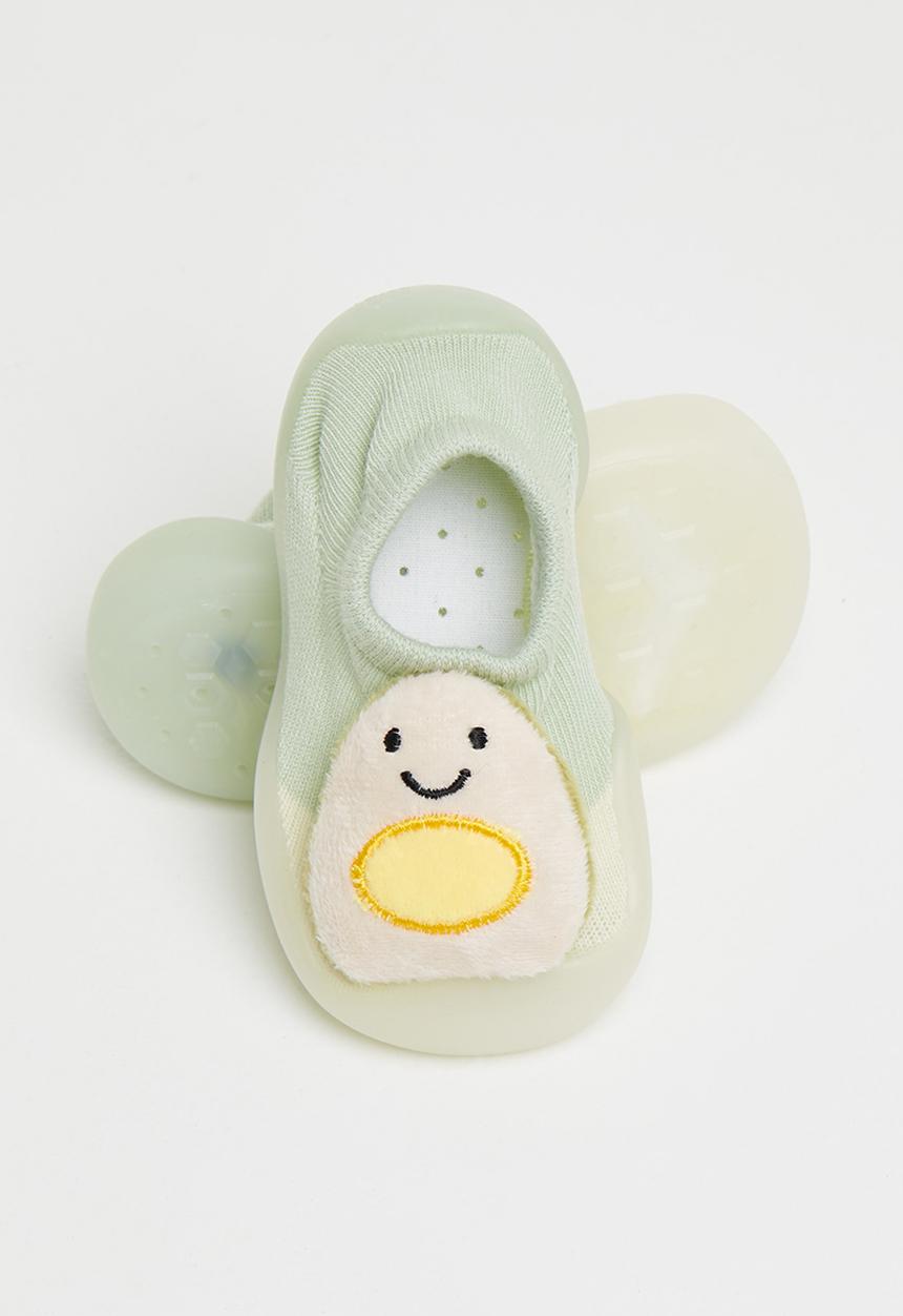 Pop Candy - Baby novelty sock shoe - sage