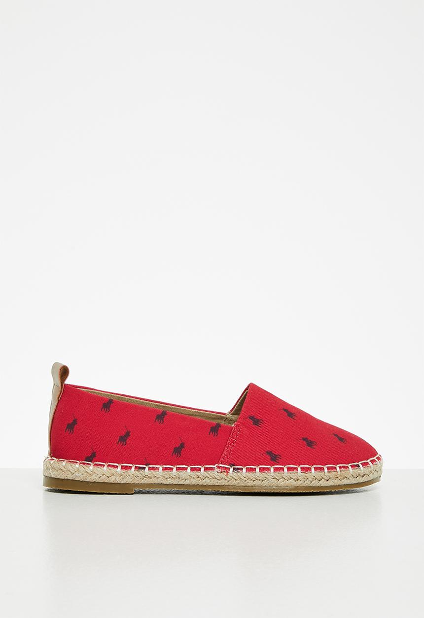 POLO - Girls elizabeth canvas espadrille - red