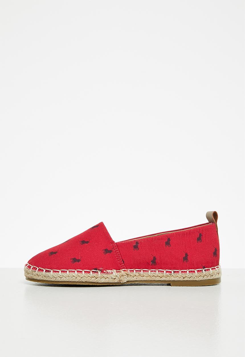 POLO - Girls elizabeth canvas espadrille - red