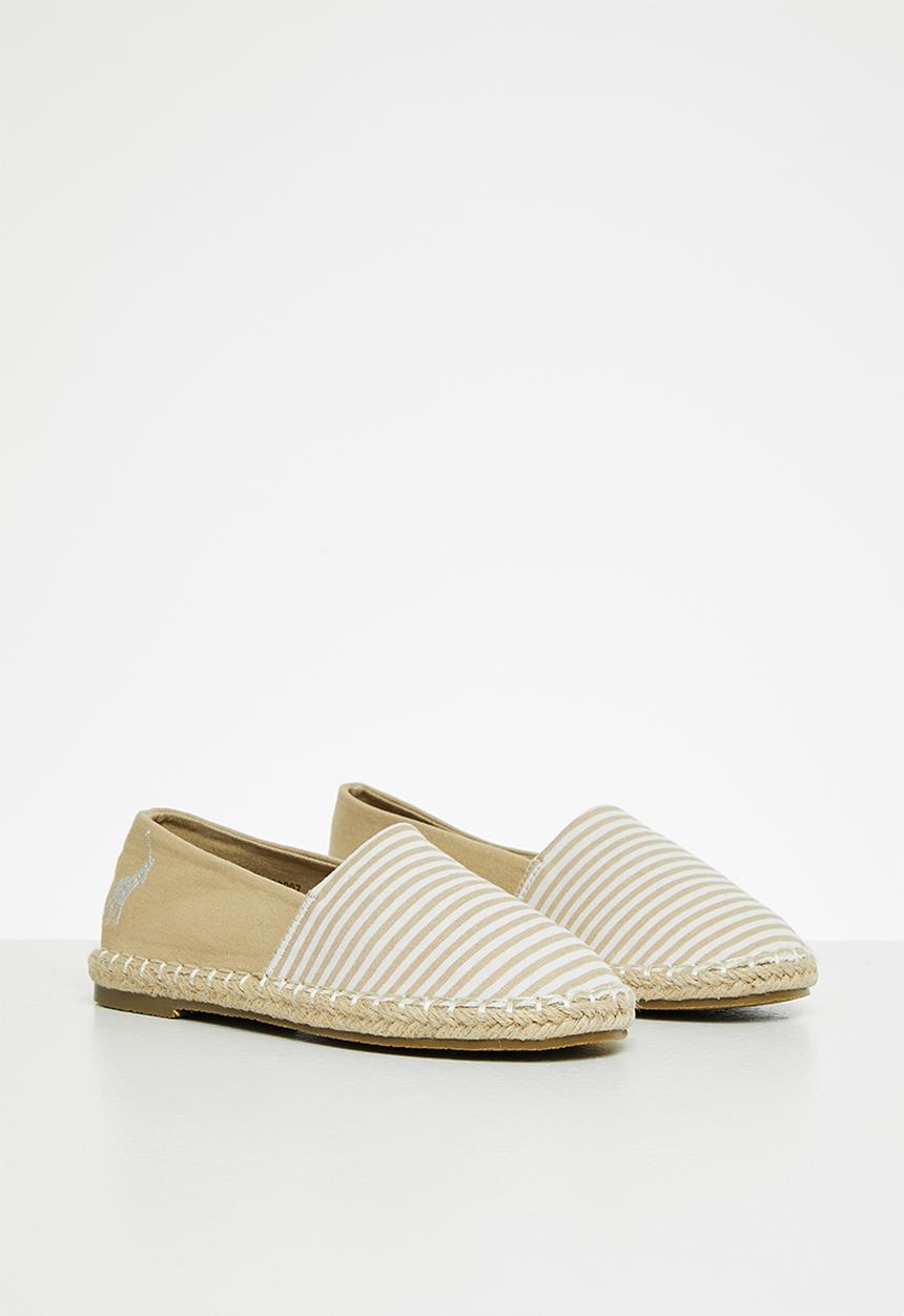 POLO - Girls edith canvas espadrille - stone