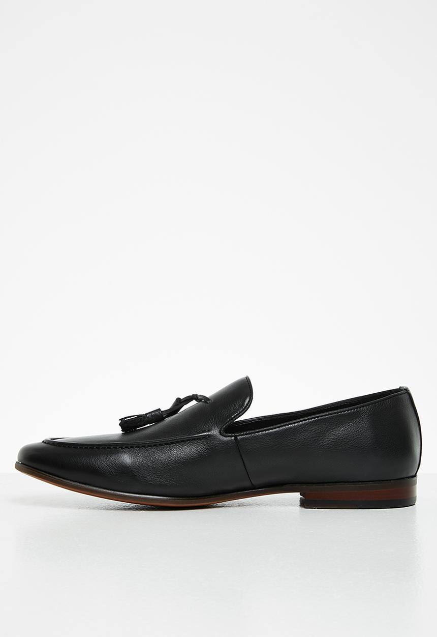 POLO - Bongani leather tassel loafer - black
