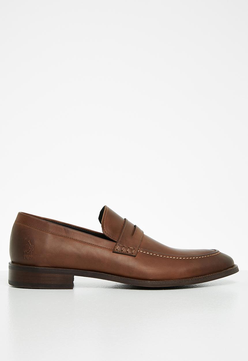 POLO - Brent leather penny loafer - brown