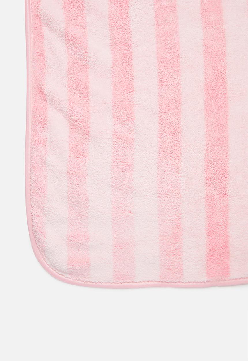 Rebel Republic - Stripe beach towel - pink & white