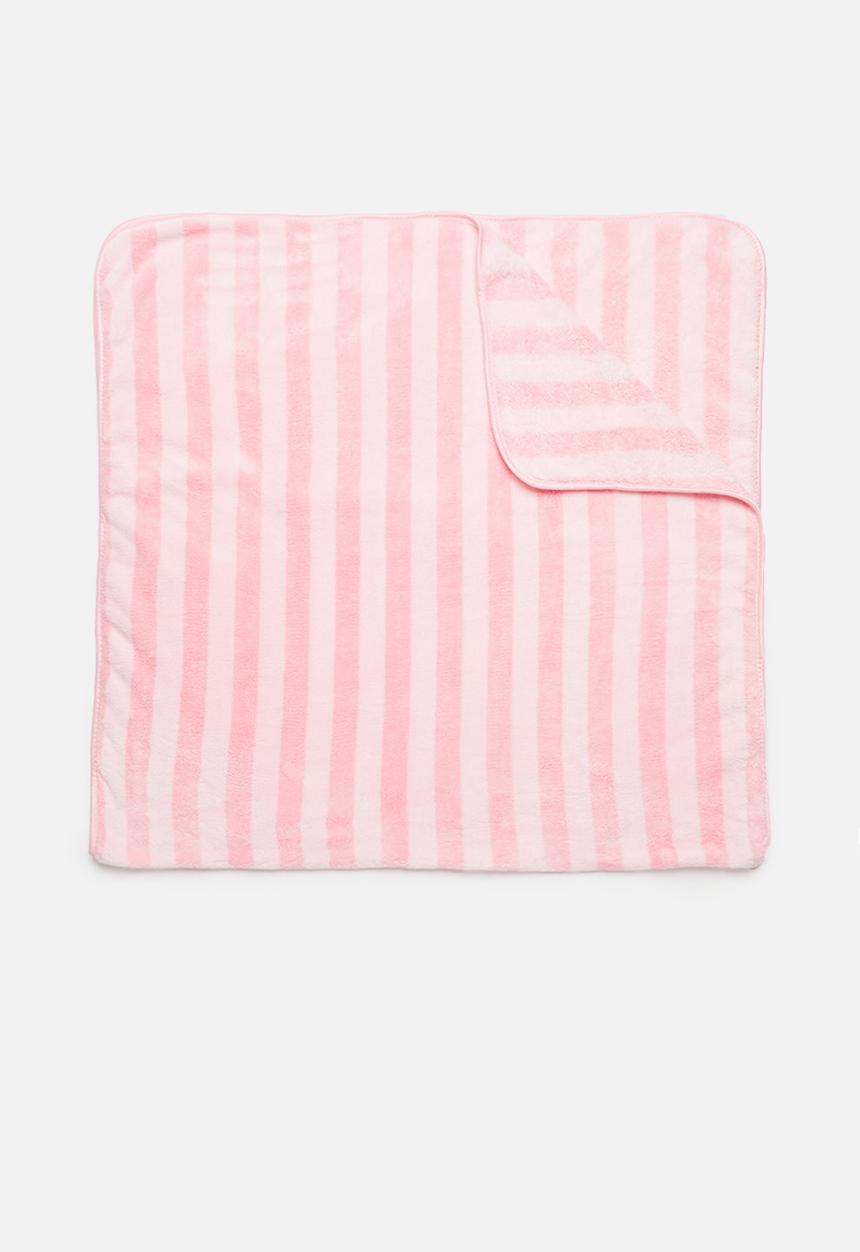 Rebel Republic - Stripe beach towel - pink & white