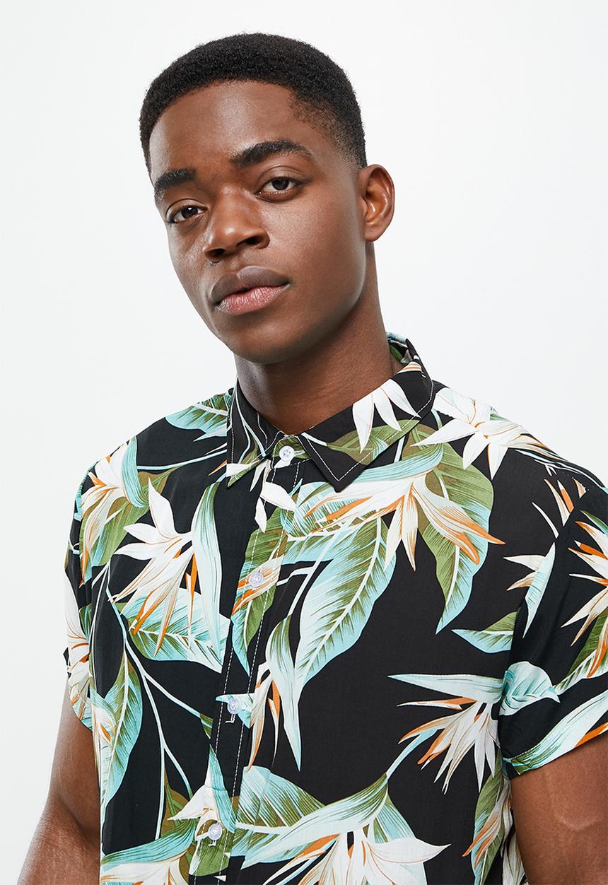 basicthread - Regular fit l.v pattern shirt - multi 