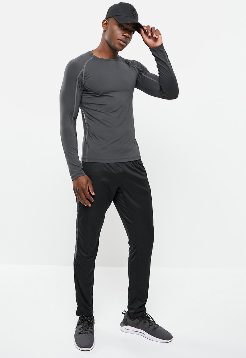 basicthread - Slim fit long sleeve top - charcoal