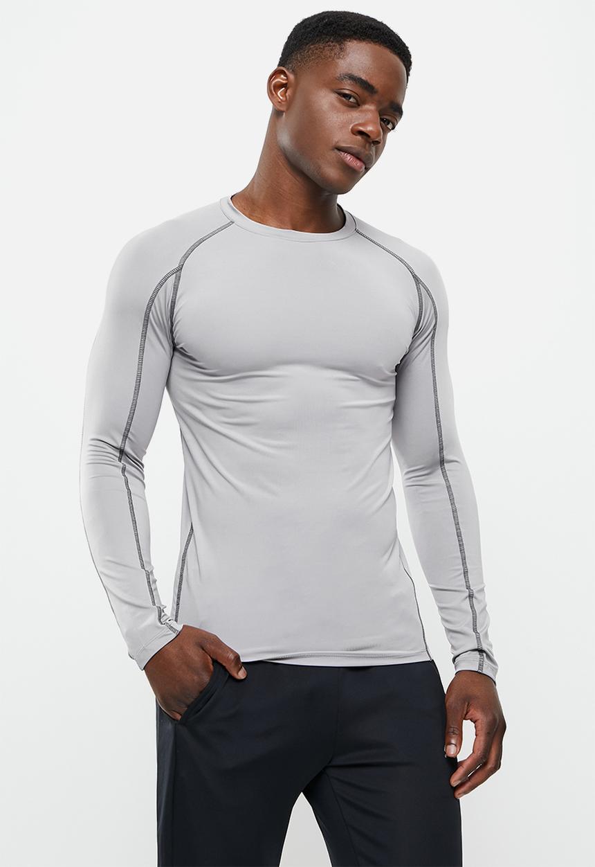 basicthread - Slim fit long sleeve top - grey