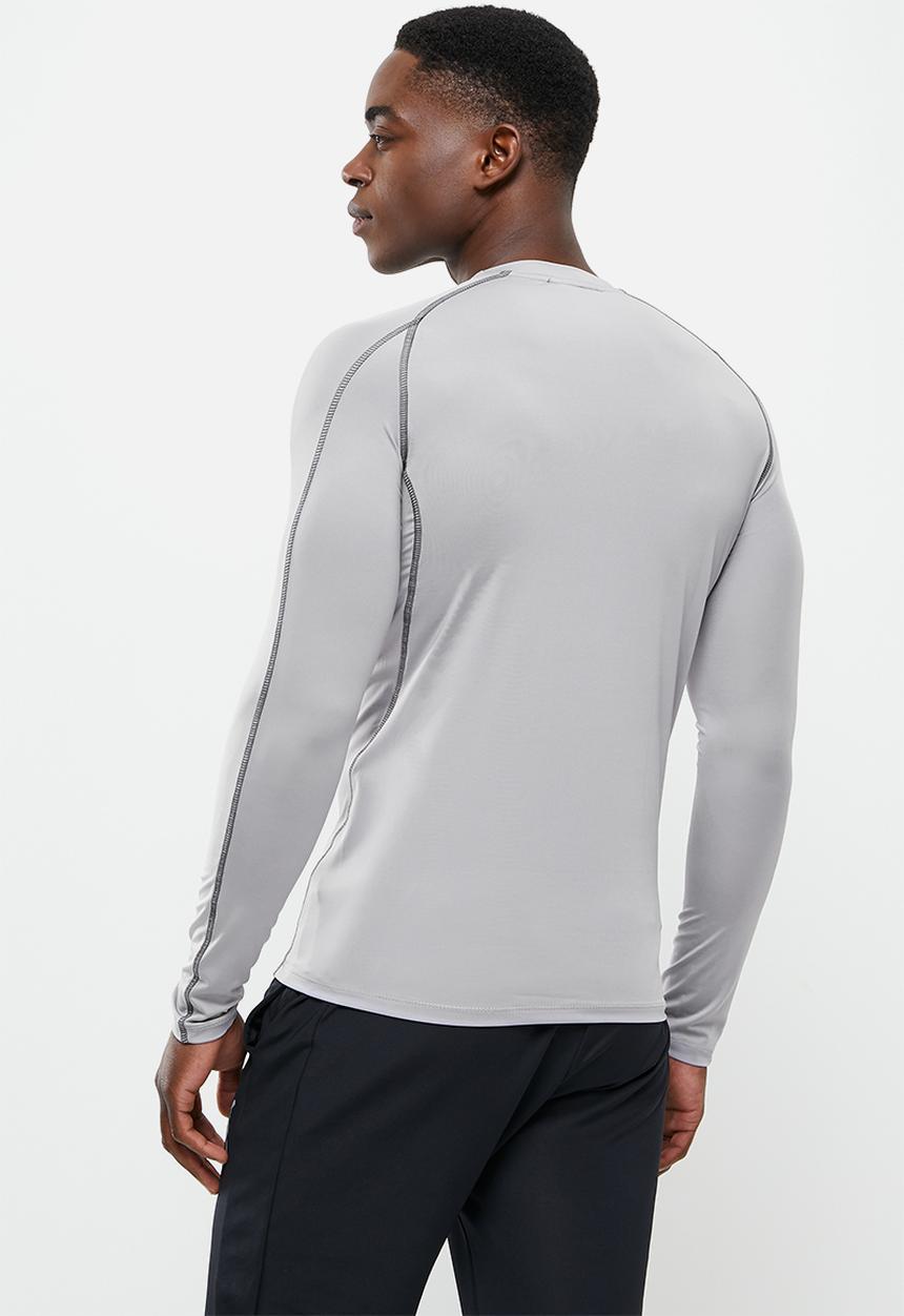 basicthread - Slim fit long sleeve top - grey