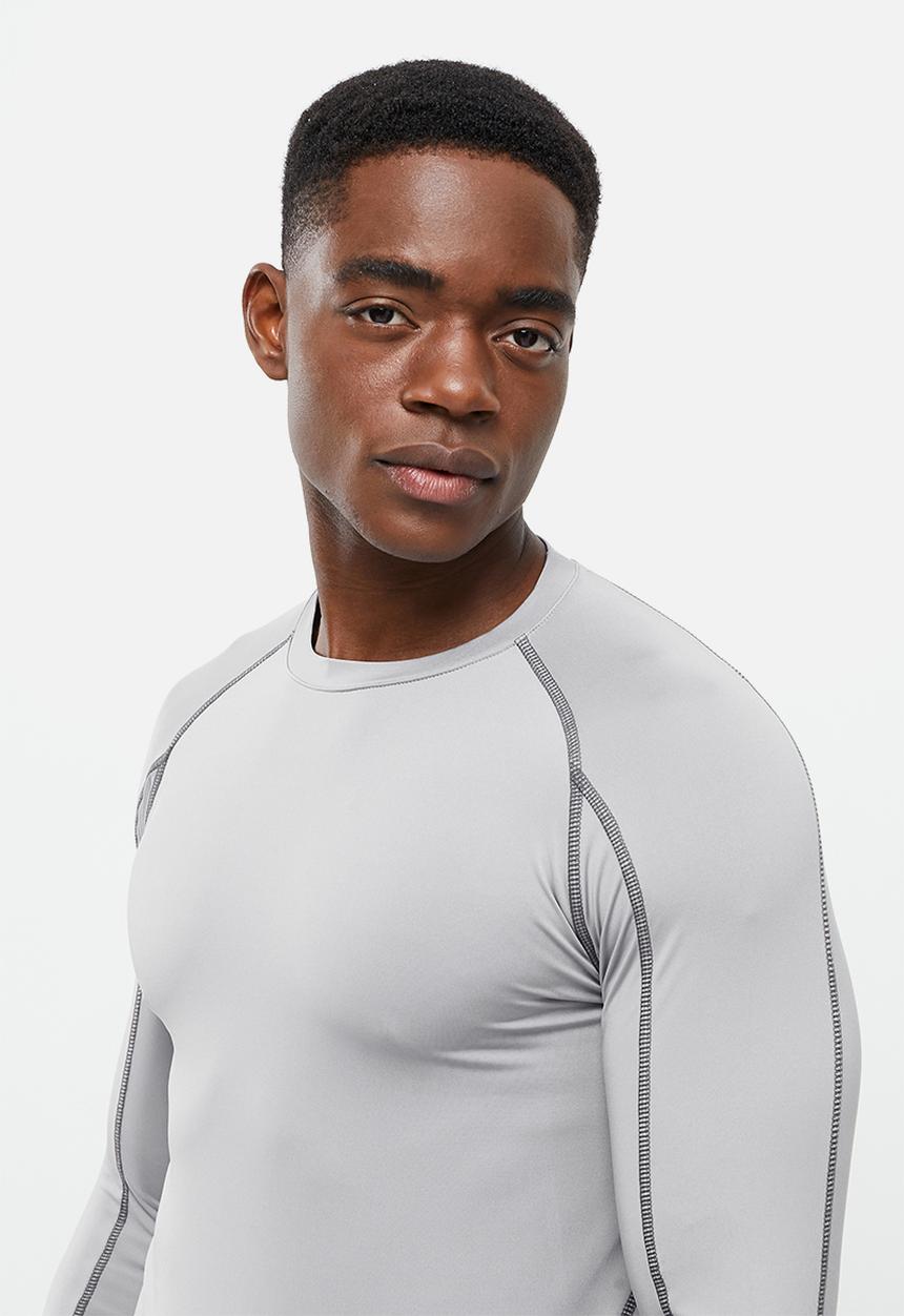 basicthread - Slim fit long sleeve top - grey